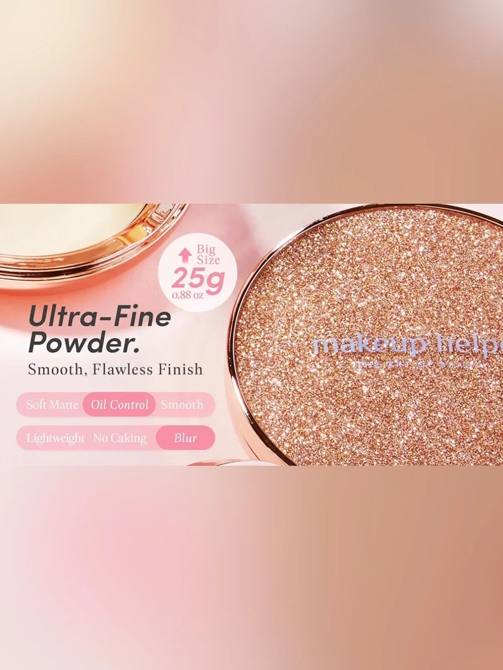 🆕 Pore-Blurring Pressed Powder | Natural Beige | with Hyaluronic and Peptides ✨